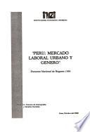 Perú, mercado laboral urbano y género