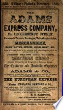 Philadelphia Directory for ... containing the names of the inhabitants, their occupations, places of business, and dwelling houses
