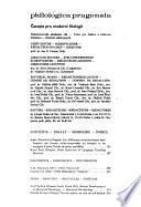 Philologica Pragensia