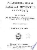 Philosophía moral para la juventud española