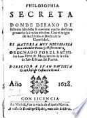 Philosophia secreta