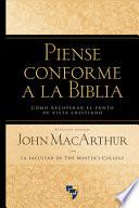Piense Conforme La Biblia