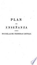 Plan de enseñanza para escuelas de primeras letras