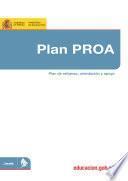 Plan PROA. Plan de refuerzo, orientación y apoyo