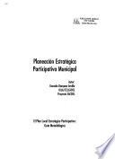 Planeación estratégica participativa municipal