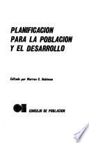 Planificación para la población y el desarrollo
