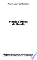 Plantas útiles de Sololá