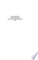 Plasma Physics and Controlled Nuclear Fusion Research
