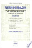 Pleitos de hidalguía que se conservan en el Archivo de la Real Chancillería de Valladolid