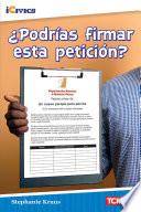 ¿Podrías firmar esta petición?