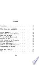 Poemas para un análisis y teoría del crimen
