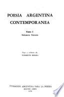 Poesía argentina contemporanea