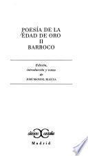 Poesía de la edad de oro