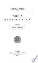 Poesia e vita spirituale