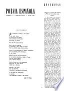 Poesía española
