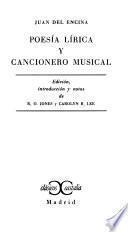 Poesía lírica y cancionero musical
