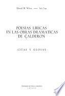 Poesías líricas en las obras dramáticas de Calderón