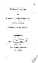 Poesías líricas ... Nueva edición, añadidas las patrióticas