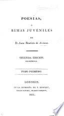 Poésias o rimas juveniles ... Segunda edicion