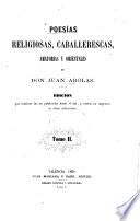 Poesías religiosas, caballerescas, amotorias y orientales