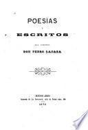 Poesias y escritos del coronel don Pedro Lacasa