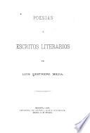 Poesías y escritos literarios