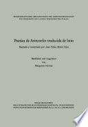 Libro Poetica de Aristoteles traducida de latin
