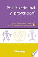 Política criminal y “prevención”