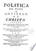 Política De Dios, Y Govierno De Christo