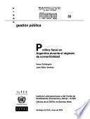 Política fiscal en Argentina durante el régimen de convertibilidad