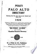 Polk's Palo Alto Directory