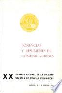 Ponencias y resúmenes de comunicaciones