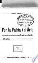 Por la patria i el arte