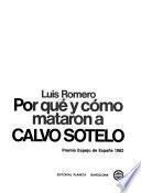 Por qué y cómo mataron a Calvo Sotelo