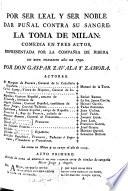 Por ser leal y noble dar puñal contra su sangre ... comedia en tres actos
