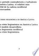 Posneoliberalismo en América Latina