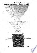 Pragmaticas y Leyes hechas y recopiladas por mandado de los ... Principes don Fernando y donna Ysabel