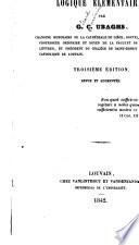 Précis de logique élémentaire