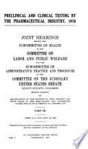 Preclinical and Clinical Testing by the Pharmaceutical Industry, 1975[-1976]
