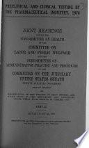 Preclinical and Clinical Testing by the Pharmaceutical Industry, 1975