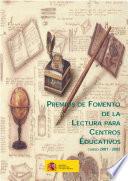 Premios de fomento de la lectura para centros educativos curso 2001-2002