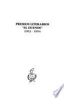 Premios literarios El Duende 1993-1994