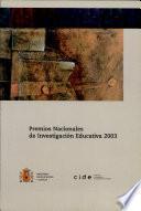 Premios nacionales de investigación educativa 2003
