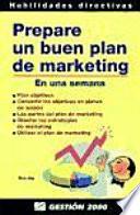 Prepare un buen Plan de Marketing