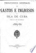Presupuesto general de ingresos y gastos del estado en la isla de Cuba