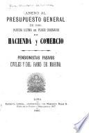 Presupuesto general