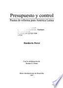 Presupuesto y control