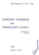 Primeiro Congreso da Emigracinon Galega