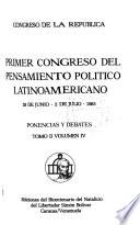 Primer Congreso del Pensamiento Político Latinoamericano: Ponencias y debates (9 v.)