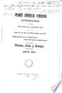 Primer Congreso Femenino Internacional de la República Argentina